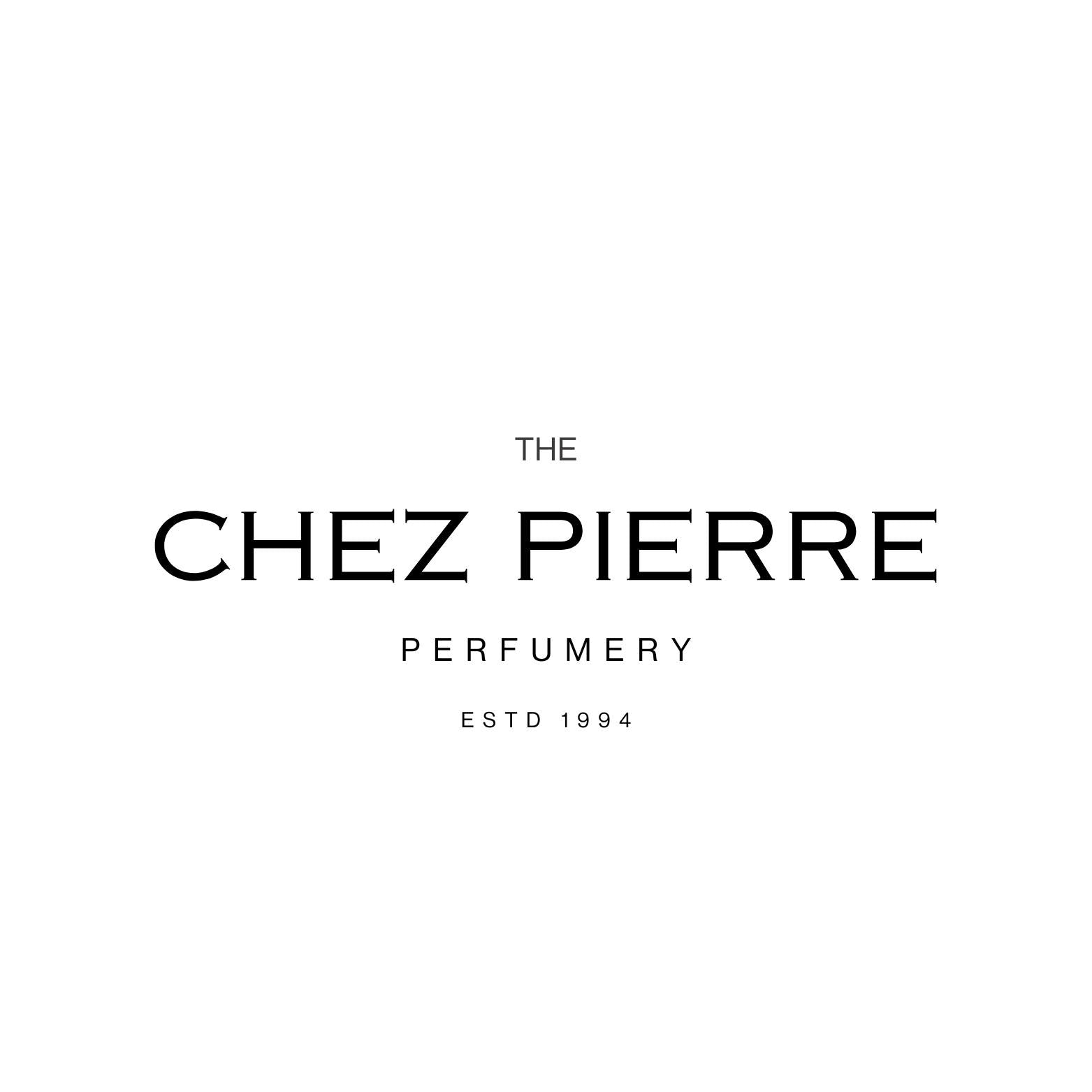 Chez Pierre Perfumes UAE banner with elegant fragrance presentation