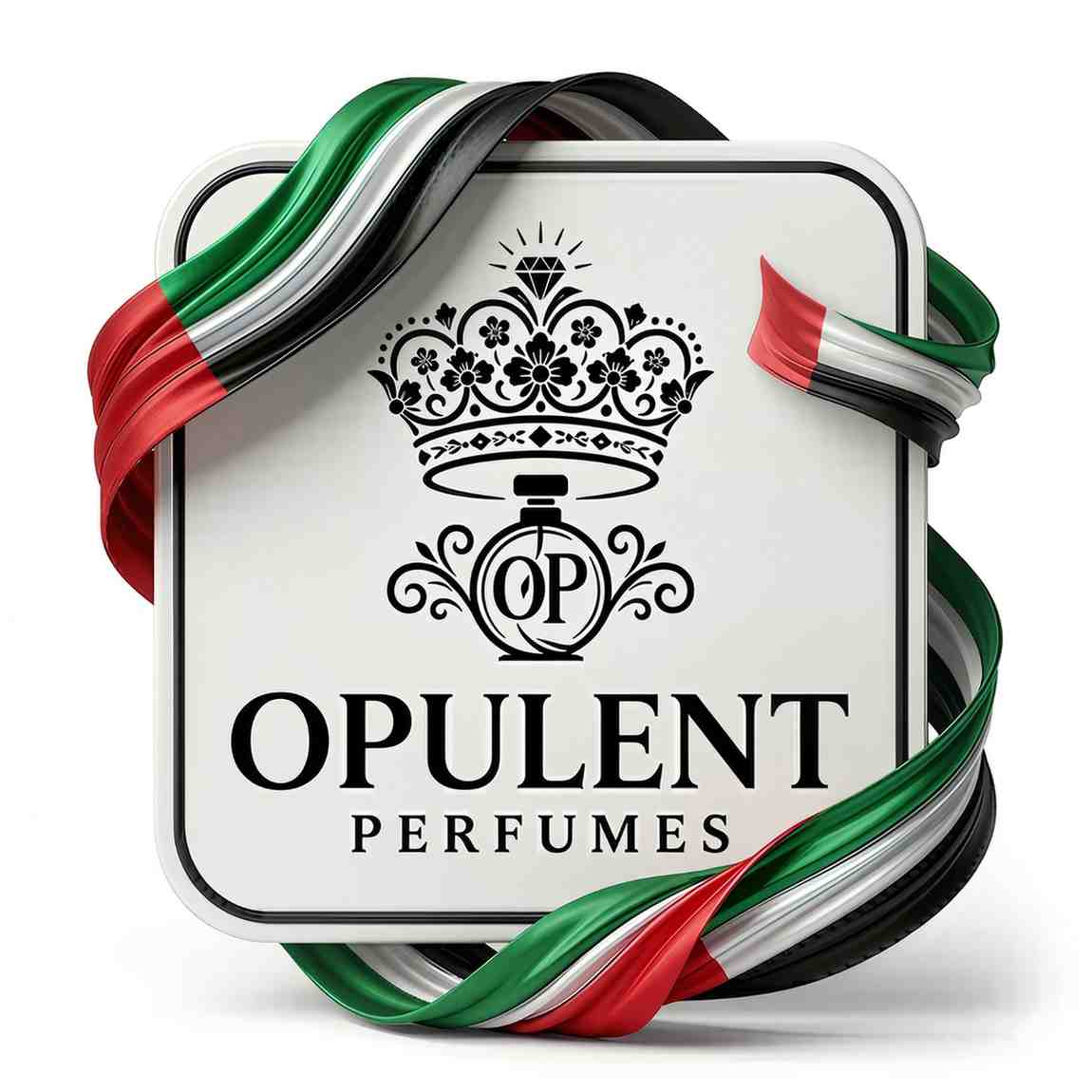 Opulent Perfumes UAE logo — luxury French oil perfume store in Dubai and Abu Dhabi established 2025