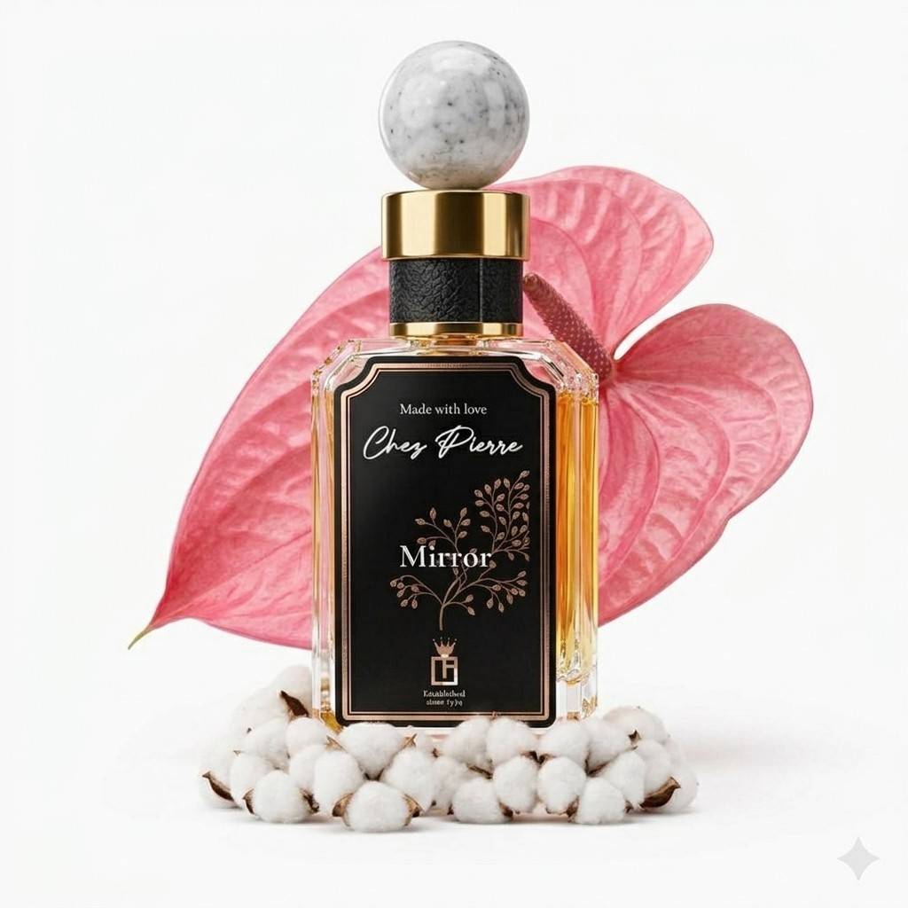 Elegant clean musk extrait de parfum bottle, long-lasting signature scent designed for intense heat