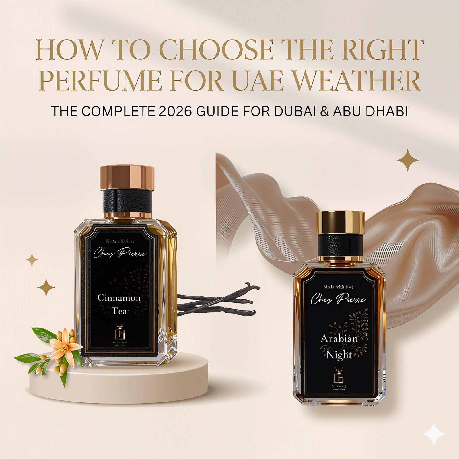 How to choose the right perfume for UAE weather — French oil Extrait de Parfum by Chez Pierre lasting 8+ hours in Dubai and Abu Dhabi heat