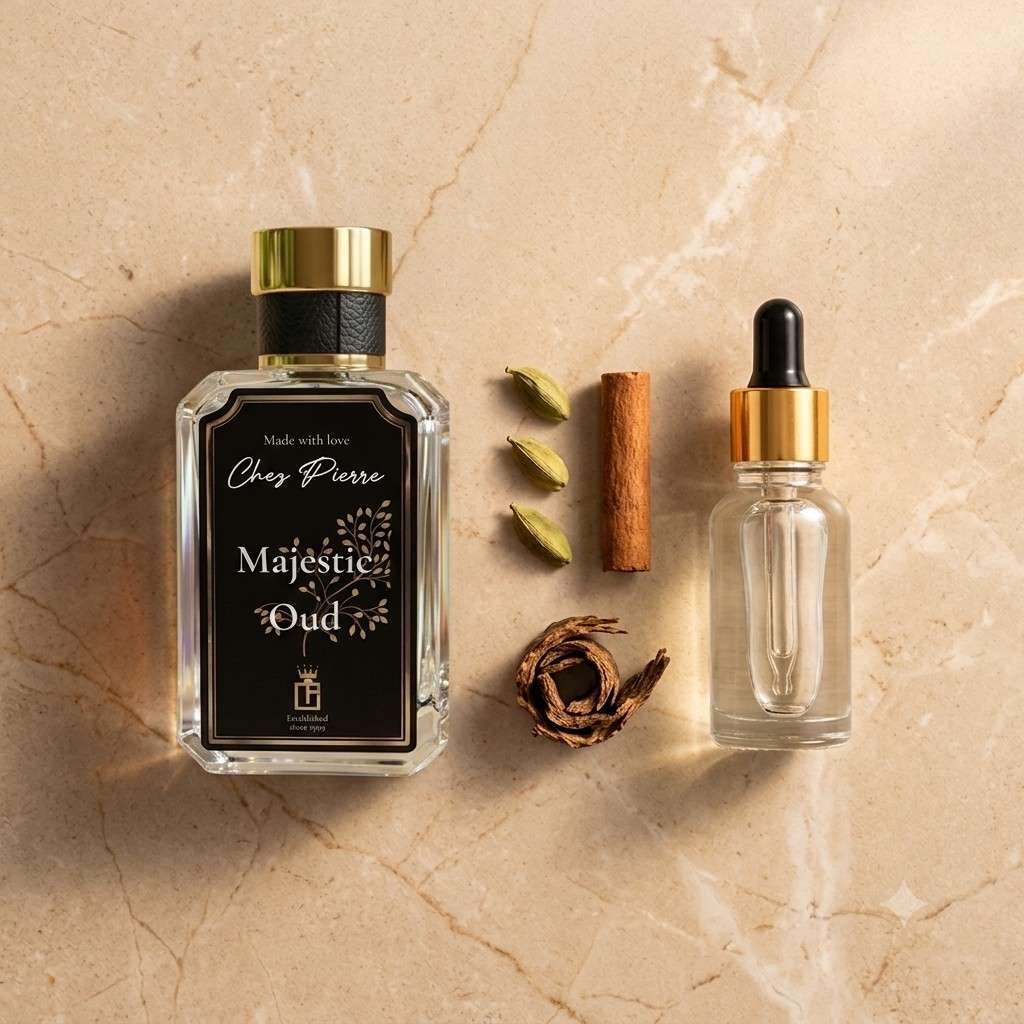 How to layer Majestic Oud Extrait de Parfum by Chez Pierre for longer lasting scent in UAE heat