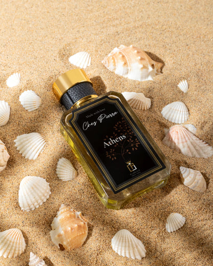 Athens by Chez Pierre – inspired by Naxos, Xerjoff, aromatic honey tobacco French oil perfume from Opulent Perfumes UAE.