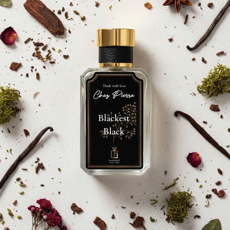 Blackest Black by Chez Pierre – inspired by Noir de Noir, Tom Ford, dark floral and oud French oil perfume from Opulent Perfumes UAE.