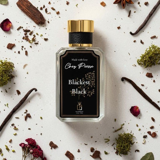 Blackest Black by Chez Pierre – inspired by Noir de Noir, Tom Ford, dark floral and oud French oil perfume from Opulent Perfumes UAE.