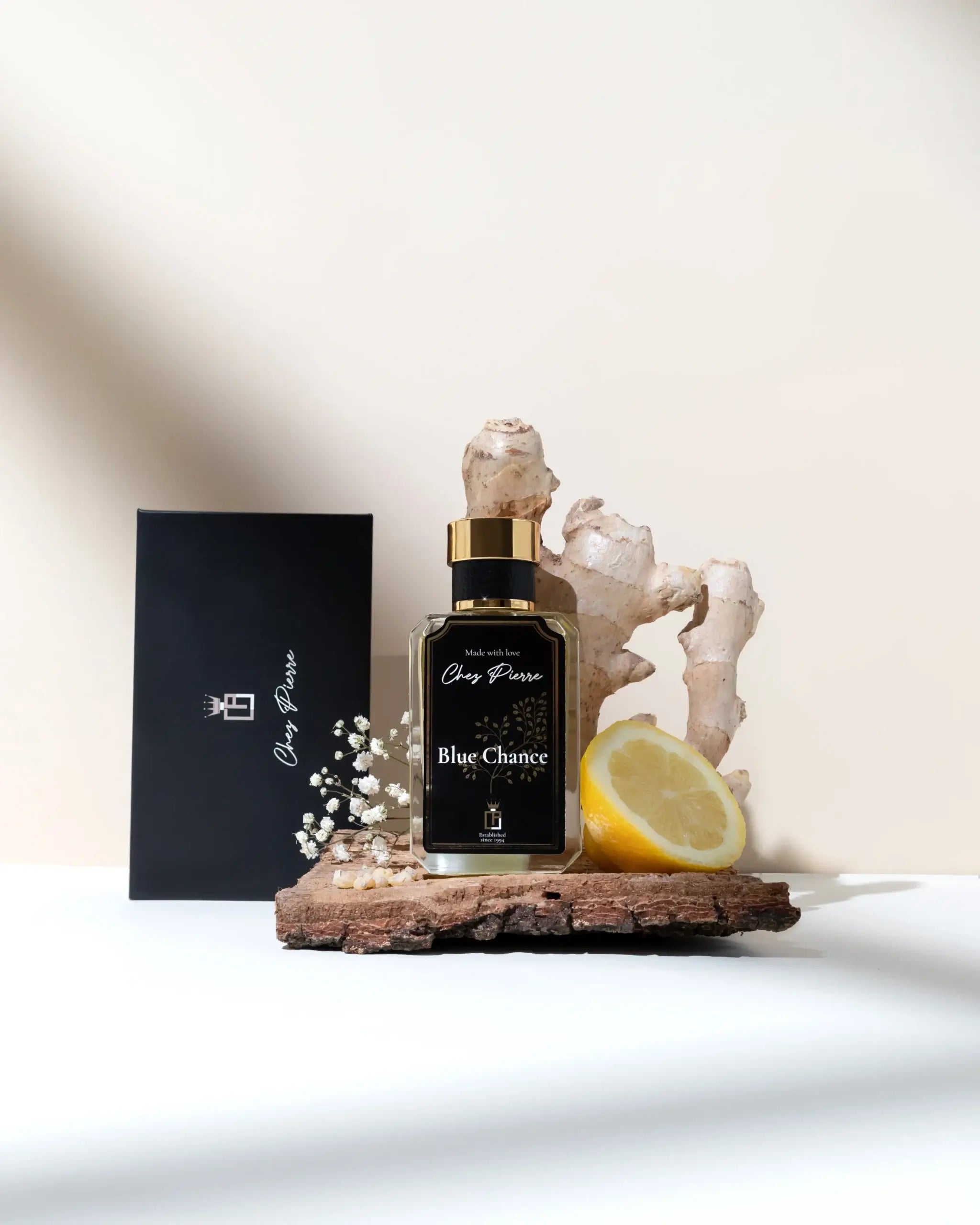 BLUE CHANCE — citrus, ginger and vetiver Extrait de Parfum 50ml by Opulent Perfumes UAE