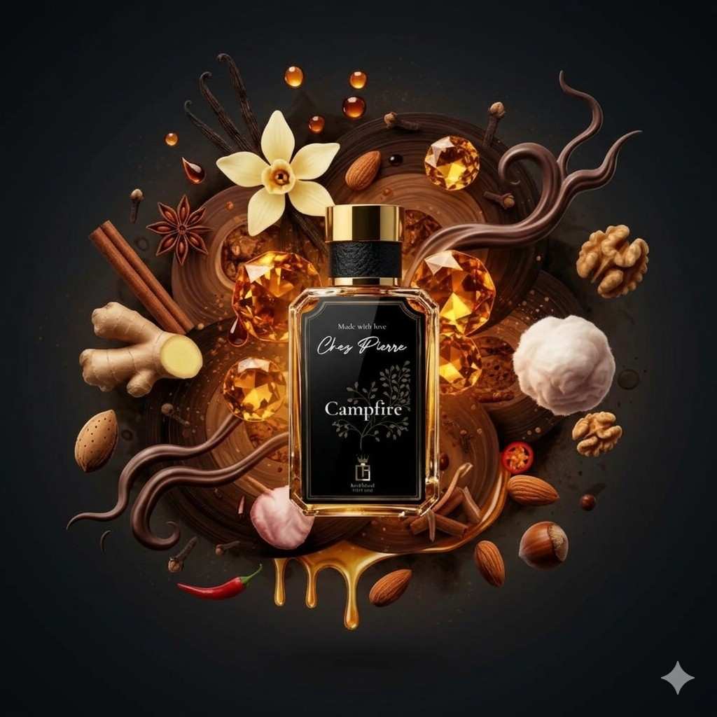 CAMPFIRE — smoky wood, vanilla and spice Extrait de Parfum 50ml by Opulent Perfumes UAE