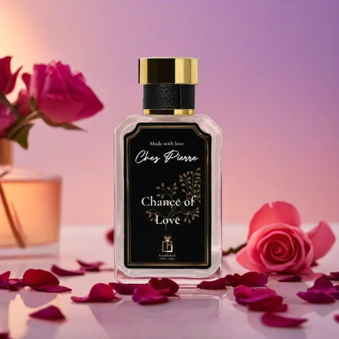 Chance of Love by Chez Pierre – inspired by Chance, Chanel, elegant floral French oil perfume from Opulent Perfumes UAE.
