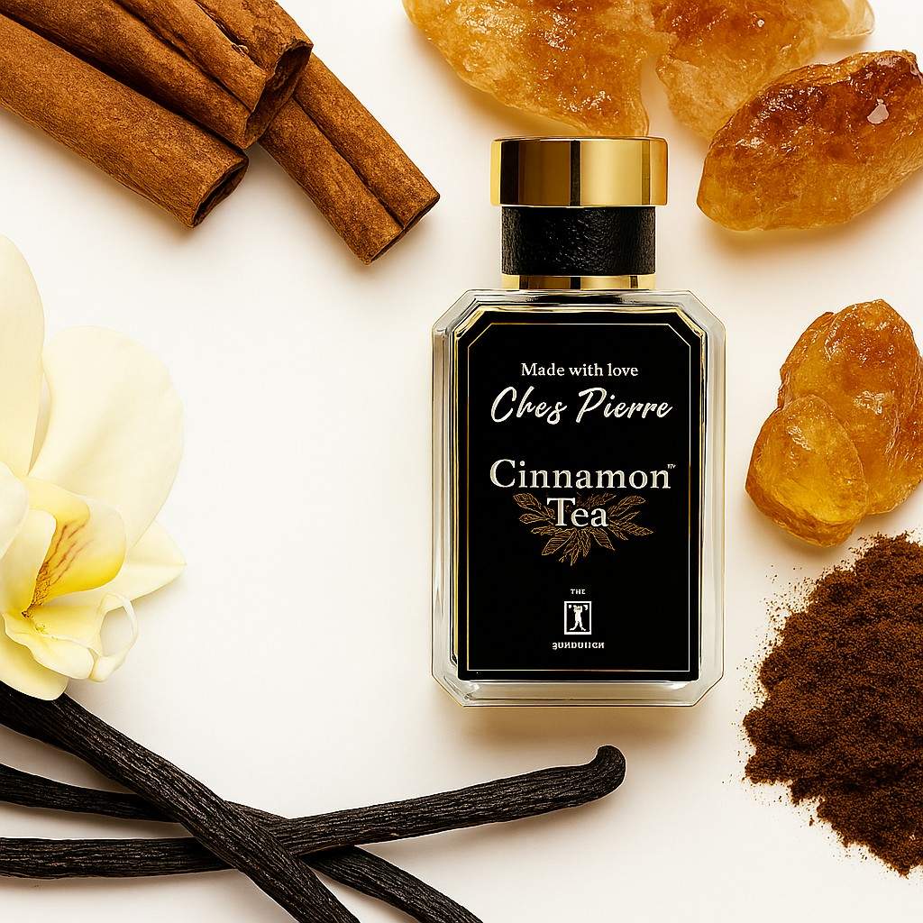 Cinnamon Tea by Chez Pierre – inspired by Angels’ Share, Kilian, warm spicy gourmand French oil perfume from Opulent Perfumes UAE.