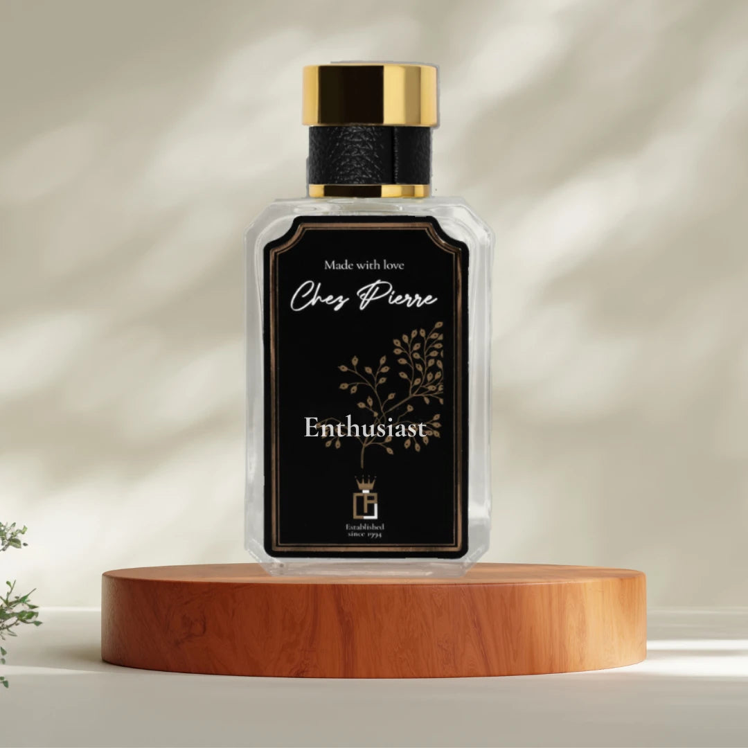 Enthusiast by Chez Pierre – inspired by Imagination, Louis Vuitton, fresh citrus amber French oil perfume from Opulent Perfumes UAE.