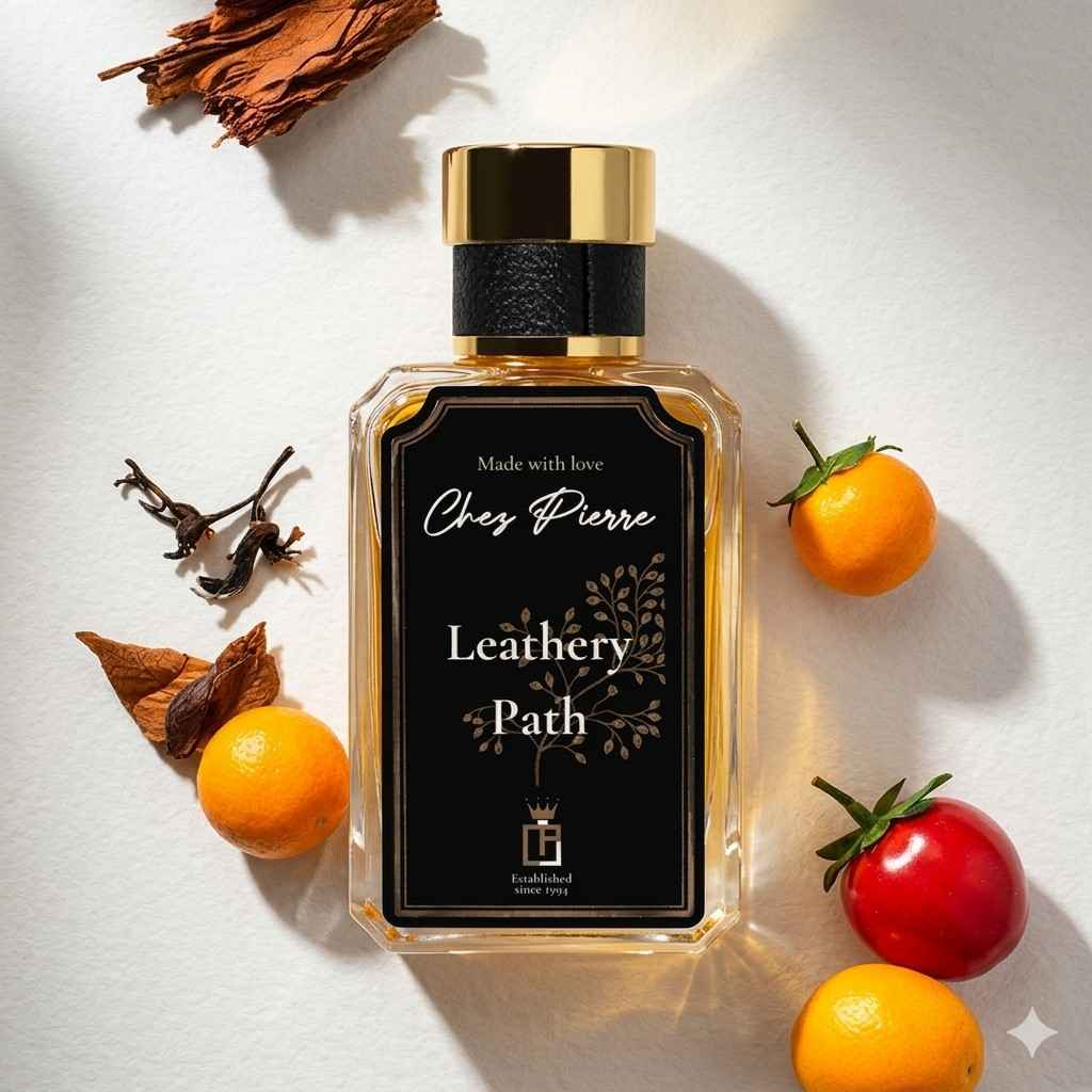 LEATHERY PATH — leather, amber and cedarwood Extrait de Parfum 50ml by Opulent Perfumes UAE