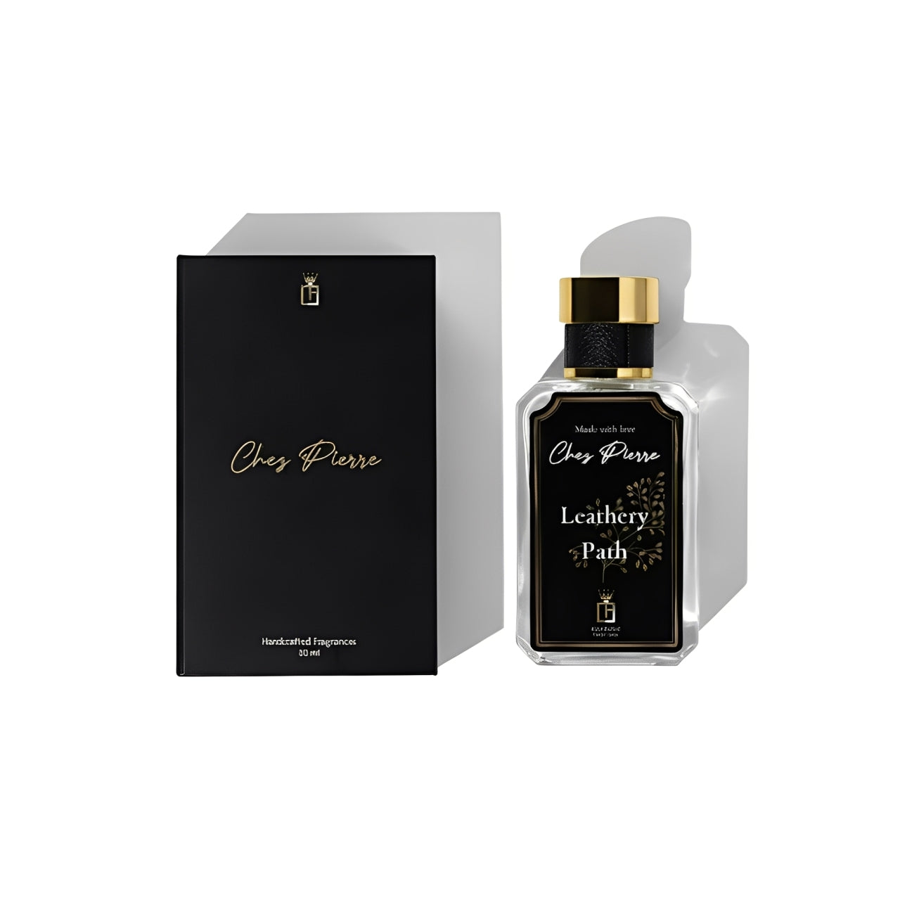 Leathery Path by Chez Pierre – inspired by Tuscan Leather, Tom Ford, rich leather French oil perfume from Opulent Perfumes UAE.