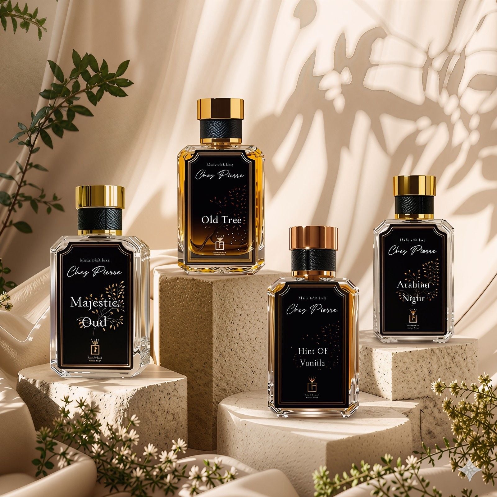luxury French oil perfume bottles showcase – inspired fragrances by Opulent Perfumes UAE