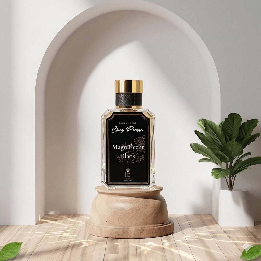 MAGNIFICENT BLACK — coffee, jasmine and vanilla Extrait de Parfum 50ml by Opulent Perfumes UAE