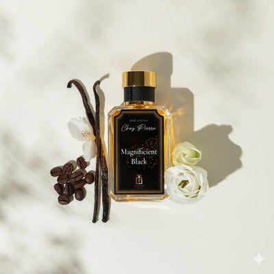 MAGNIFICENT BLACK — coffee, jasmine and vanilla Extrait de Parfum 50ml by Opulent Perfumes UAE
