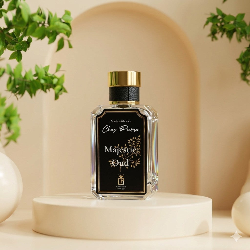 MAJESTIC OUD — pure oud, saffron and musk Extrait de Parfum 50ml by Opulent Perfumes UAE
