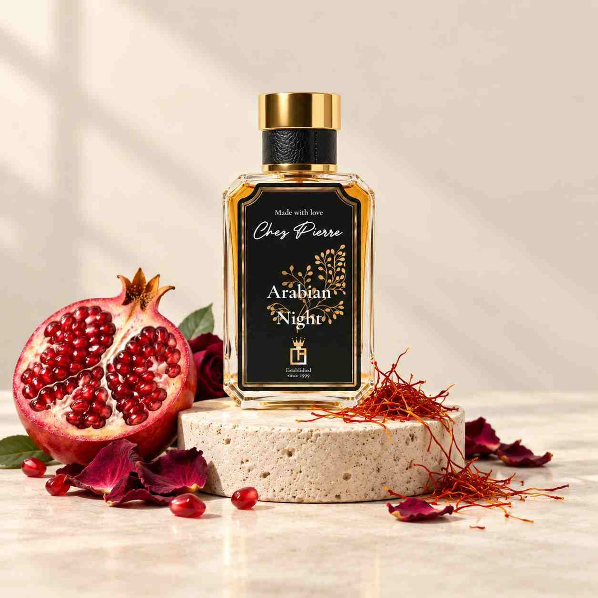 Sweet and fruity premium concentration fragrance bottle featuring rich vanilla and summer fruit notes