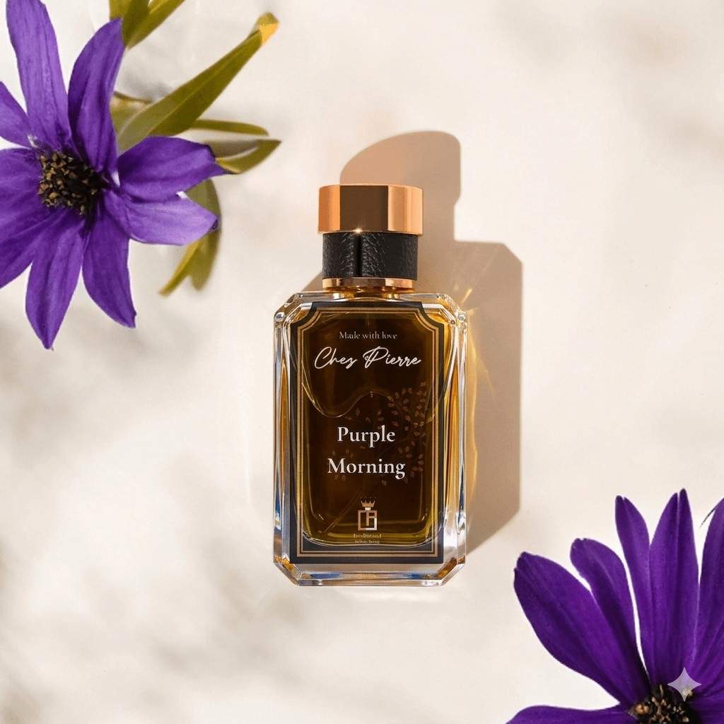 PURPLE MORNING — violet, rose and amber Extrait de Parfum 50ml by Opulent Perfumes UAE