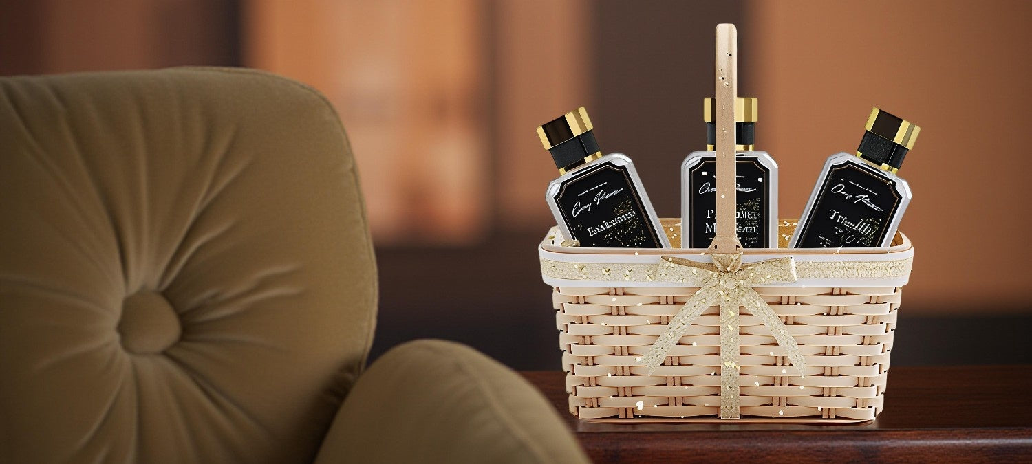 Opulent Perfumes sale banner with discount offer