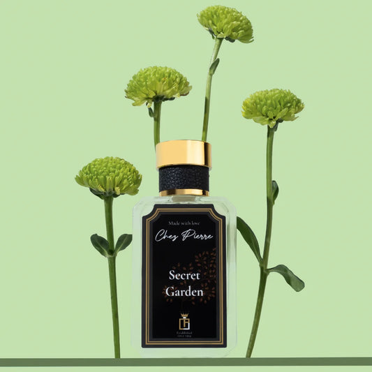 Secret Garden by Chez Pierre – inspired by Erba Pura, Xerjoff, fruity floral French oil perfume from Opulent Perfumes UAE.
