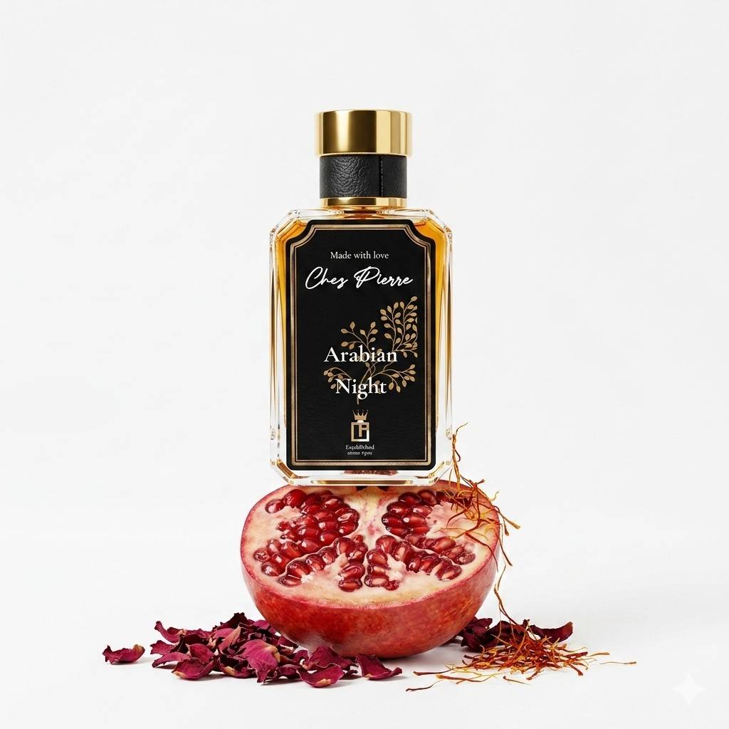 Sweet and fruity premium concentration fragrance bottle featuring rich vanilla and summer fruit notes